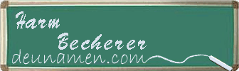 Harm Becherer Visitenkarte